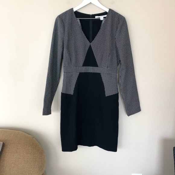 Diane Von Furstenberg Natasha Combo Dress Size 10 - Picture 2 of 8